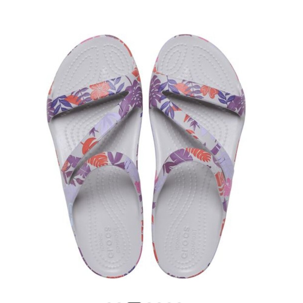 Crocs Women's Kadee II Tropical Sandals 211698-101 Size 8 NEW
